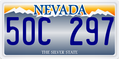 NV license plate 50C297