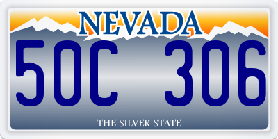 NV license plate 50C306