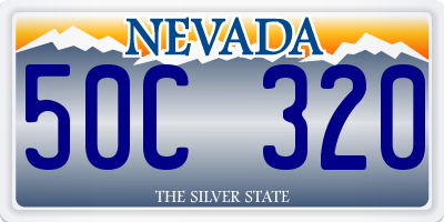 NV license plate 50C320