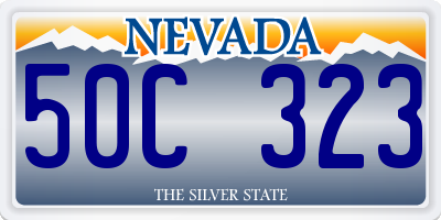 NV license plate 50C323