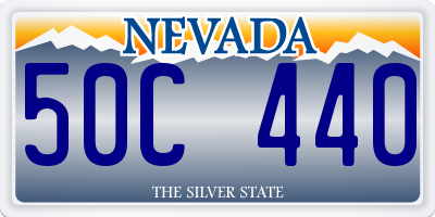 NV license plate 50C440