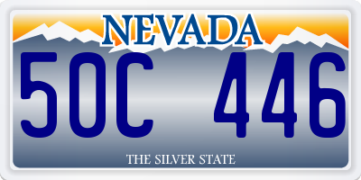 NV license plate 50C446
