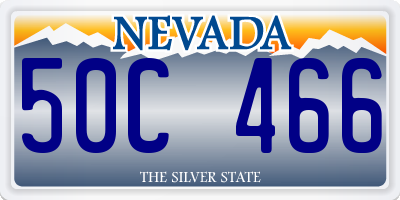 NV license plate 50C466