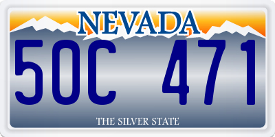 NV license plate 50C471