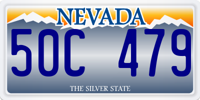 NV license plate 50C479