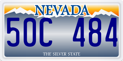 NV license plate 50C484