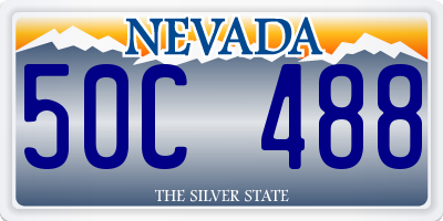NV license plate 50C488