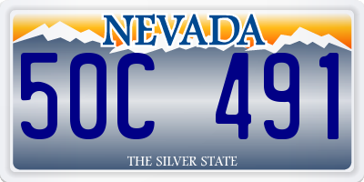 NV license plate 50C491