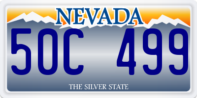 NV license plate 50C499