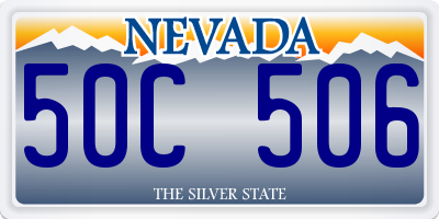NV license plate 50C506