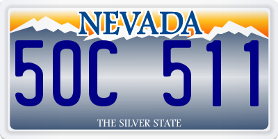 NV license plate 50C511