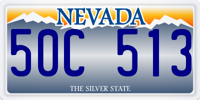 NV license plate 50C513