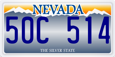 NV license plate 50C514