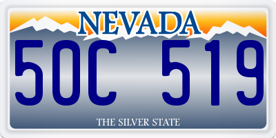 NV license plate 50C519