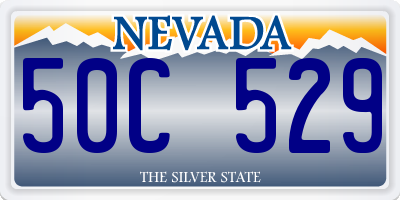 NV license plate 50C529