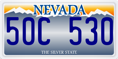 NV license plate 50C530