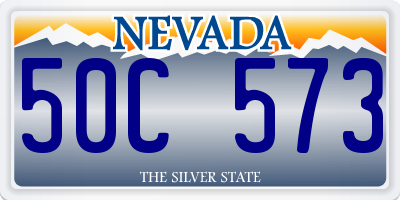 NV license plate 50C573