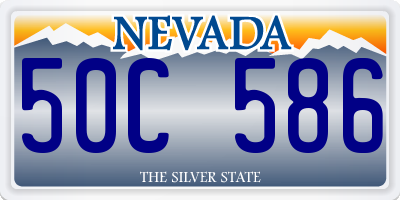 NV license plate 50C586