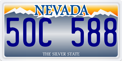 NV license plate 50C588