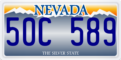 NV license plate 50C589