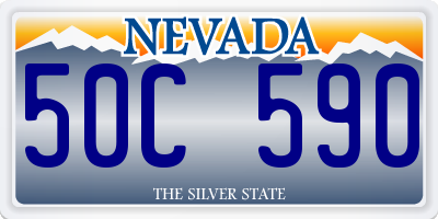 NV license plate 50C590
