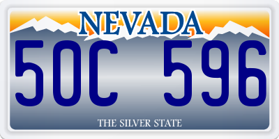 NV license plate 50C596
