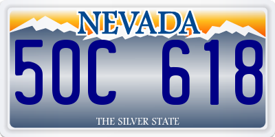 NV license plate 50C618