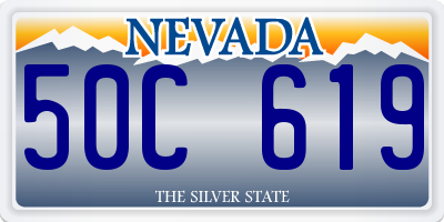 NV license plate 50C619