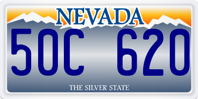 NV license plate 50C620