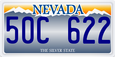 NV license plate 50C622