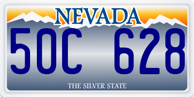 NV license plate 50C628