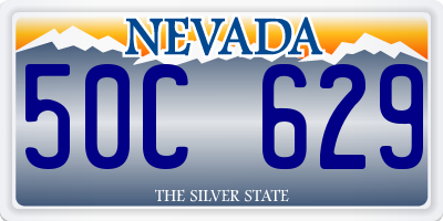 NV license plate 50C629