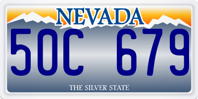 NV license plate 50C679