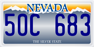 NV license plate 50C683