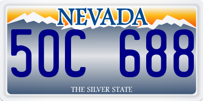 NV license plate 50C688