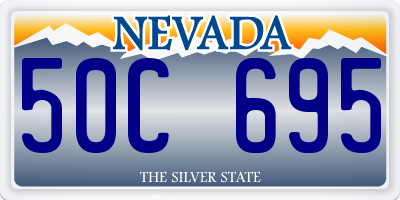 NV license plate 50C695