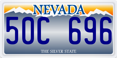 NV license plate 50C696