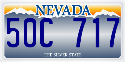 NV license plate 50C717