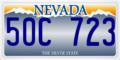 NV license plate 50C723