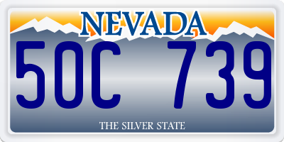 NV license plate 50C739