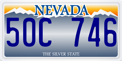 NV license plate 50C746