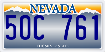 NV license plate 50C761