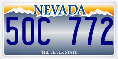 NV license plate 50C772