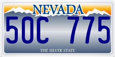 NV license plate 50C775