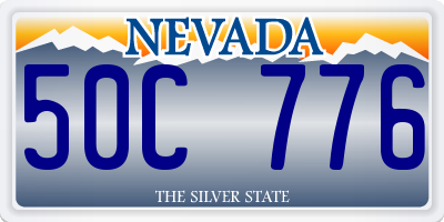 NV license plate 50C776