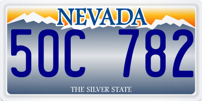 NV license plate 50C782