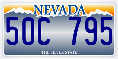 NV license plate 50C795