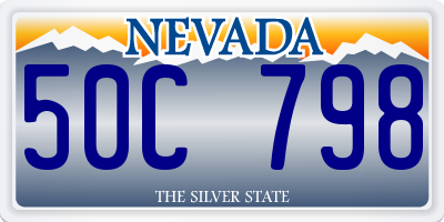 NV license plate 50C798