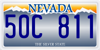 NV license plate 50C811