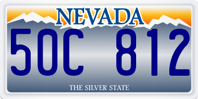 NV license plate 50C812